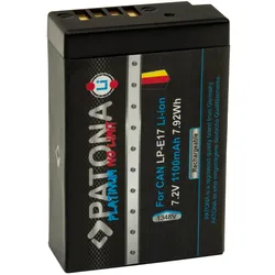 PATONA Platinum Akku volldekodiert für Canon LP-E17 EOS Kameras
