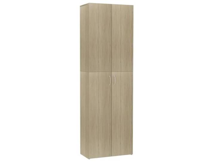 STAR®1016 MODERNE Armoire de bureau Chêne sonoma 60x32x190 cm