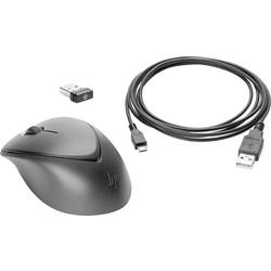 HP Premium Maus Funk Laser Schwarz 3 Tasten 1600 dpi Touch-Oberfläche 1JR31AA#AC3