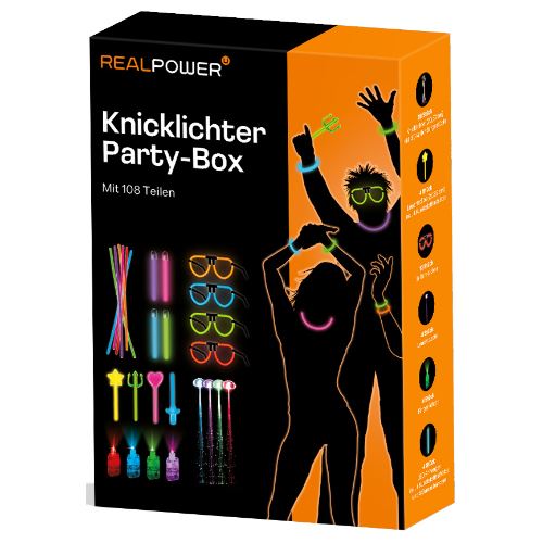 Realpower Knicklichter Party-Box 108 Teile