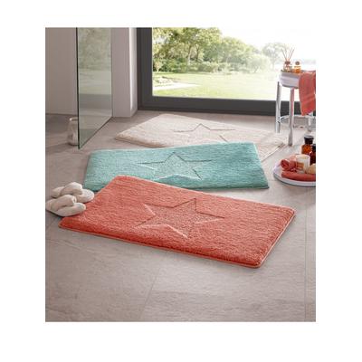 Badematte HEINE HOME Gr. 7, bunt (papaya), rund (75cm x 75cm ), Badematten, Badematte