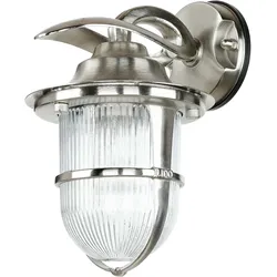 Licht-Erlebnisse, Gartenbeleuchtung, Wandlampe Korfu Messing (E27, IP64)