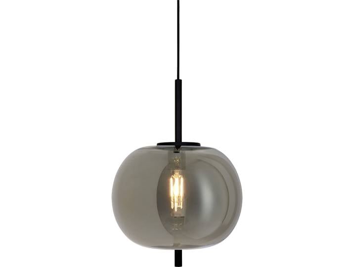 Pendellampe Eveline Smoke Grau/Schwarz Metall/Glas B 30 cm