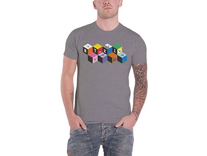 T-Shirt # Xl Unisex Grey # Blocks