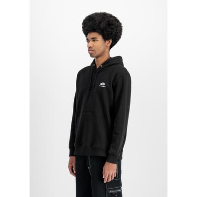 Hoodie ALPHA INDUSTRIES "Basic SL Hoodie", Herren, Gr. XXL, schwarz, Obermaterial: 80% Baumwolle, 20% Polyester, regular fit, Sweatshirts Hoodie