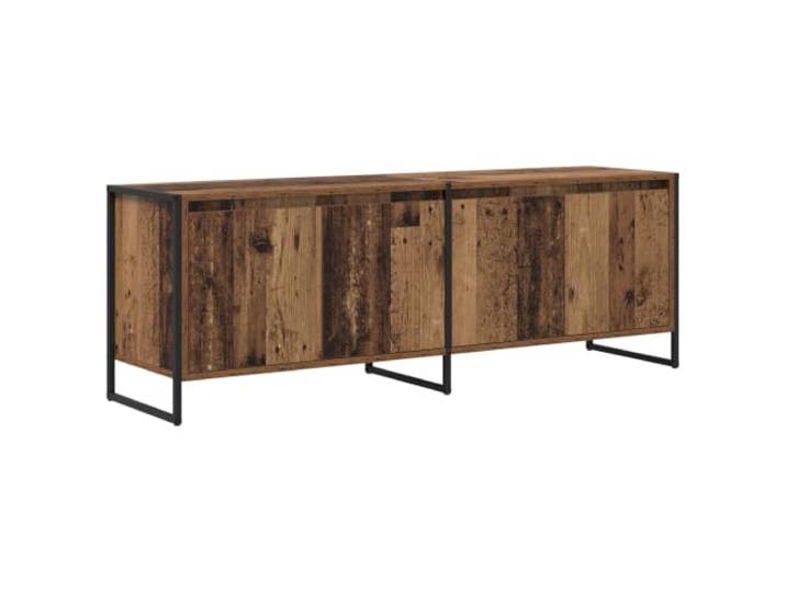 TV-Möbel, rechteckig, modern, Industriestil, 140 x 36 x 49 cm, eleganter Stauraum, aus Holz, Antik-Optik, 02_0054545
