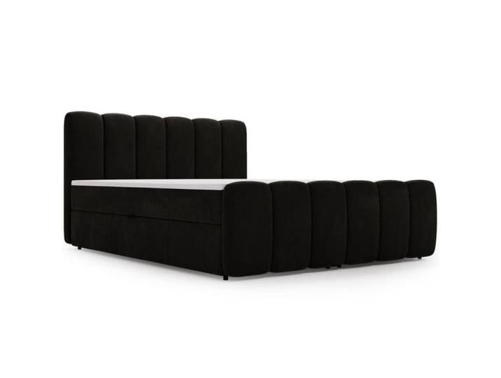 Graingold Boxbett Cloud 140x200 Schwarz, 140x200 cm, Schlafzimmer, Betten, Boxspringbetten