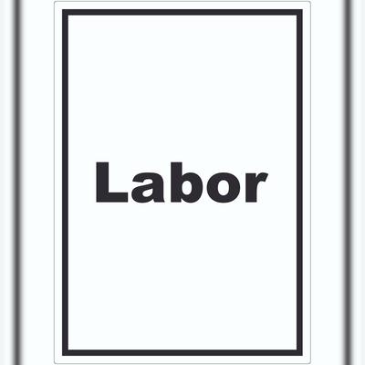 HB-Druck Labor Aufkleber mit Text untersuchen forschen hochkant A6 (105x148mm)