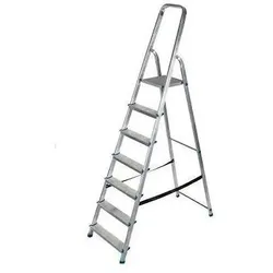 Awtools, Leiter + Gerüst, AW DRABINA ALUMINIOWA WOLNOS. 7ST.150KG (Gerüst, 215 cm)