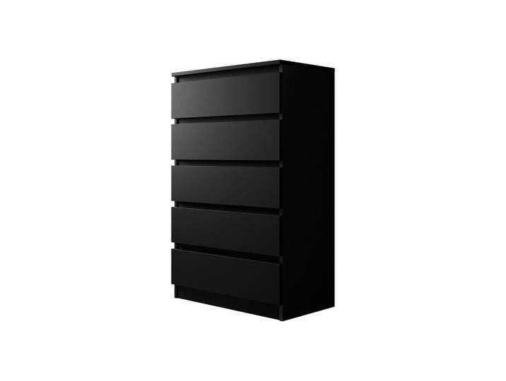 Mirjan24 Kommode Malwa M5, Schwarz, Rechteckig,Rechteckig, 70x112x40 cm, Kleinmöbel, Kommoden, Highboards