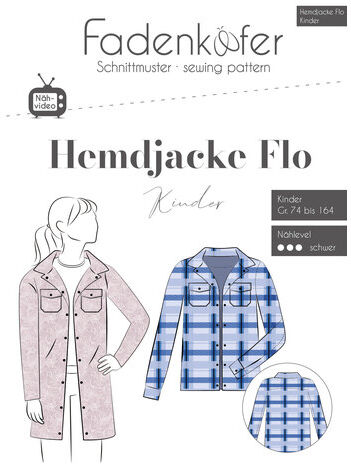 Fadenkäfer Schnitt "Hemdjacke Flo" für Kinder