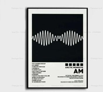 Inspire Essentials Arctic Monkeys Album Cover Poster Canvas Music Wall Art Decor 10 15.75 X 19.69 In