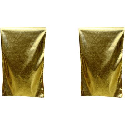 Tischläufer CREATIV DECO "Weihnachtsdeko, Weihnachten", gold (goldfarben), B:33cm L:180cm, Polyester, Tischdecken, mit Schimmer-Effekt