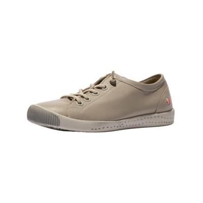 Sneaker SOFTINOS "softinos Sneaker Leder", Damen, Gr. 38, beige (beige, grau), Leder, Schuhe Sneaker