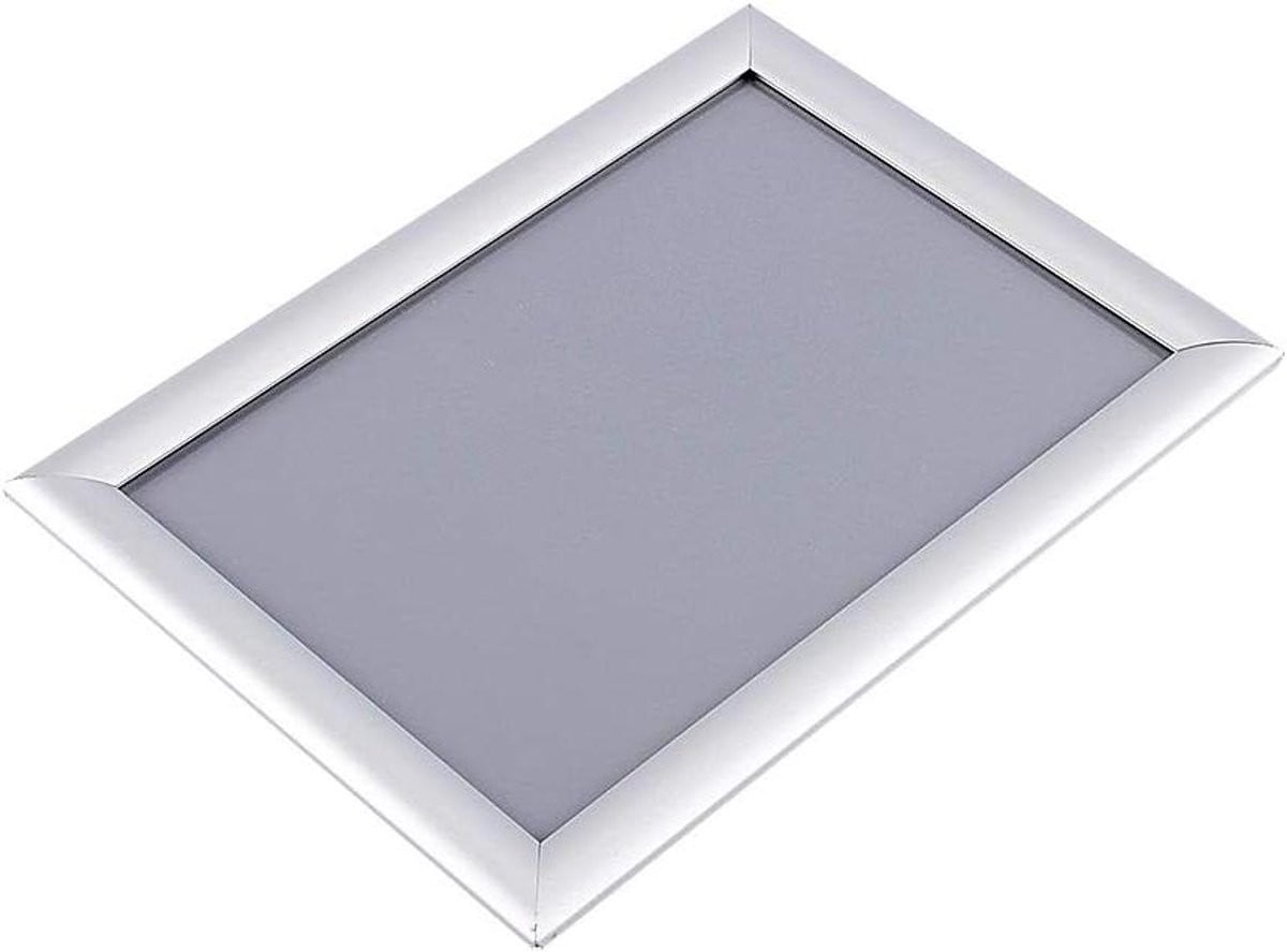 Kliklijst Aluminium A4 Posterframe Wandmontage Zilver