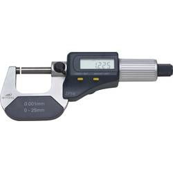 HELIOS PREISSER Elektron. Bügelmessschraube 0-25mm o.Datenausgang 0912501 Bügelmessschraube mit digitaler Anzeige 0 - 25 mm Ablesung: 0.001 mm DIN 863-1