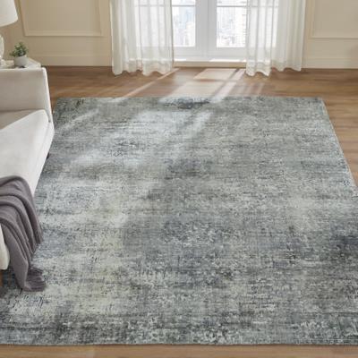 KALATY Urban Distress Abstract Grey Handmade Area Rug