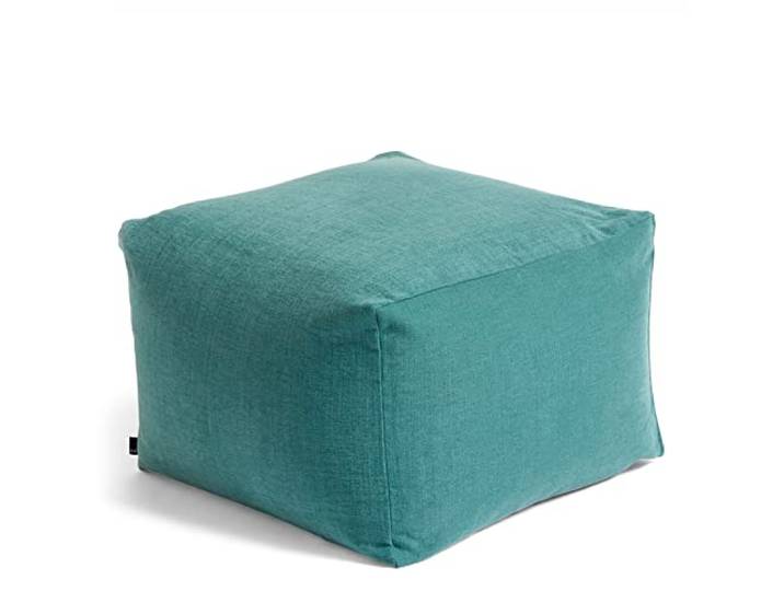 Hay Pouf, Baumwolle, grün, Höhe: 40 cm, Tiefe, Länge: 59 cm, 540821, Höhe: 40 cm, Tiefe: 59 cm, Länge: 59 cm