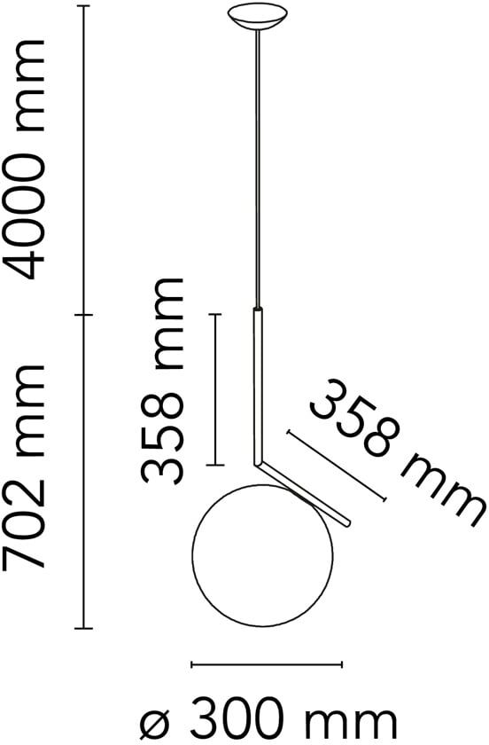 Flos IC S2 Pendelleuchte (schwarz) schwarz