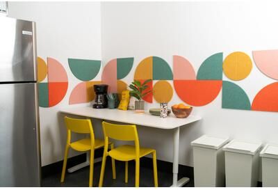 Felt Right Orca Citrus   Sound Dampening Pinnable Tiles