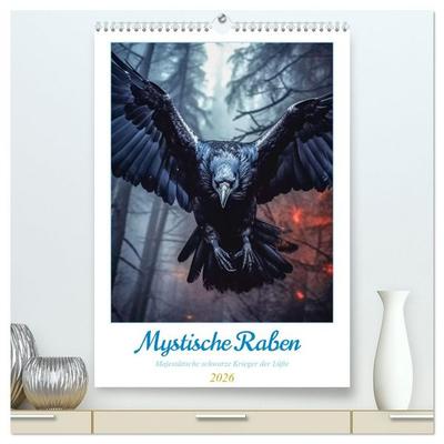Mystische Raben (hochwertiger Premium Wandkalender 2026 DIN A2 hoch), Kunstdruck in Hochglanz