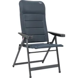 Crespo AP/237-AD-86 Campingstuhl mit 7-fach verstellbarer Rückenlehne grau
