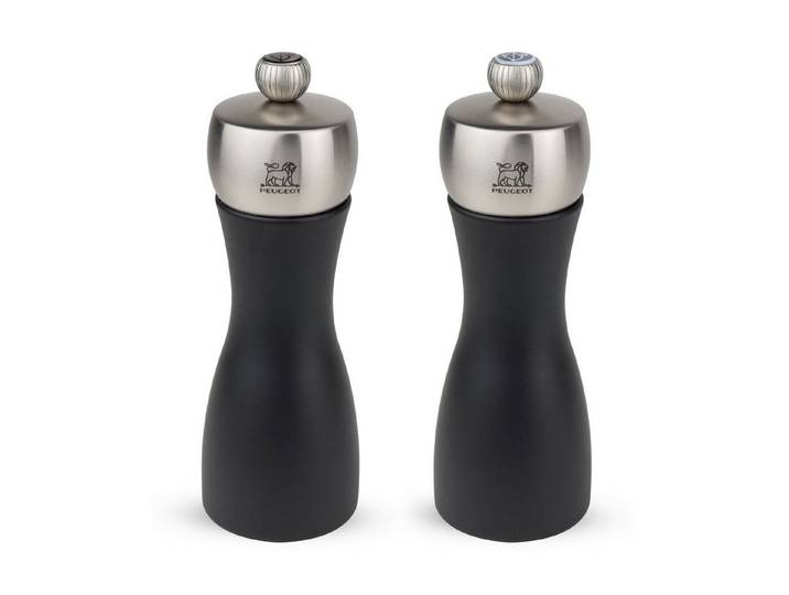 PEUGEOT Salz-/Pfeffermühle FIDJI 15cm Buchenholz Schwarz Edelstahl Manuell Manuell