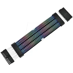 Thermaltake Mod ARGB Black Cable 24Pin (schwarz) (20.20 cm), Interne Kabel (PC)