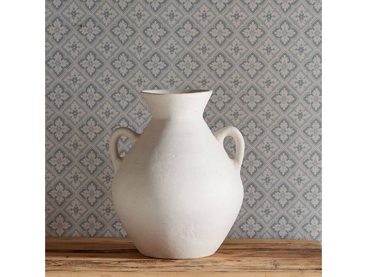 Vase amphore décorative en papier mâché fait main Pia