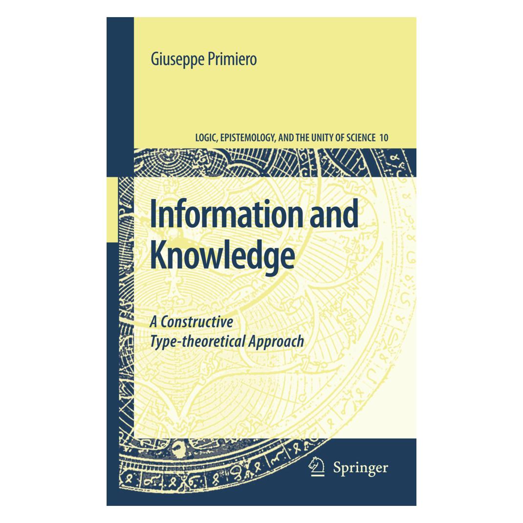 Springer Information and Knowledge (Englisch, Softcover, Giuseppe Primiero) (55379066)