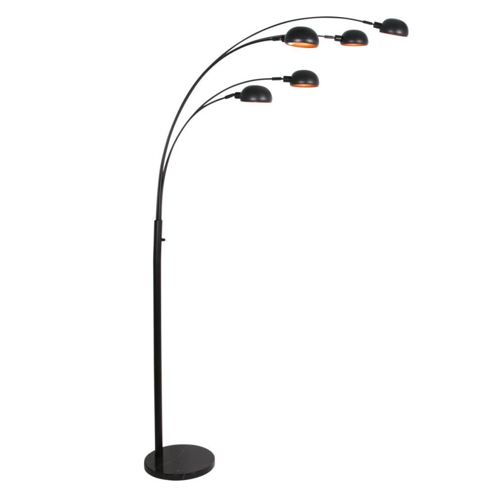 Steinhauer Vloerlamp Pentra zwart modern metaal