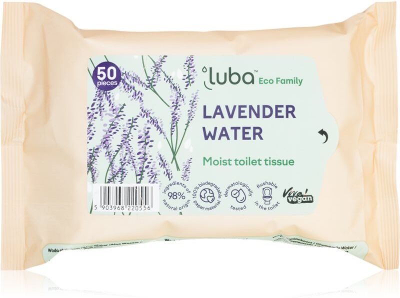 Luba ECO Family papier toilette humide Lavander 50 pcs