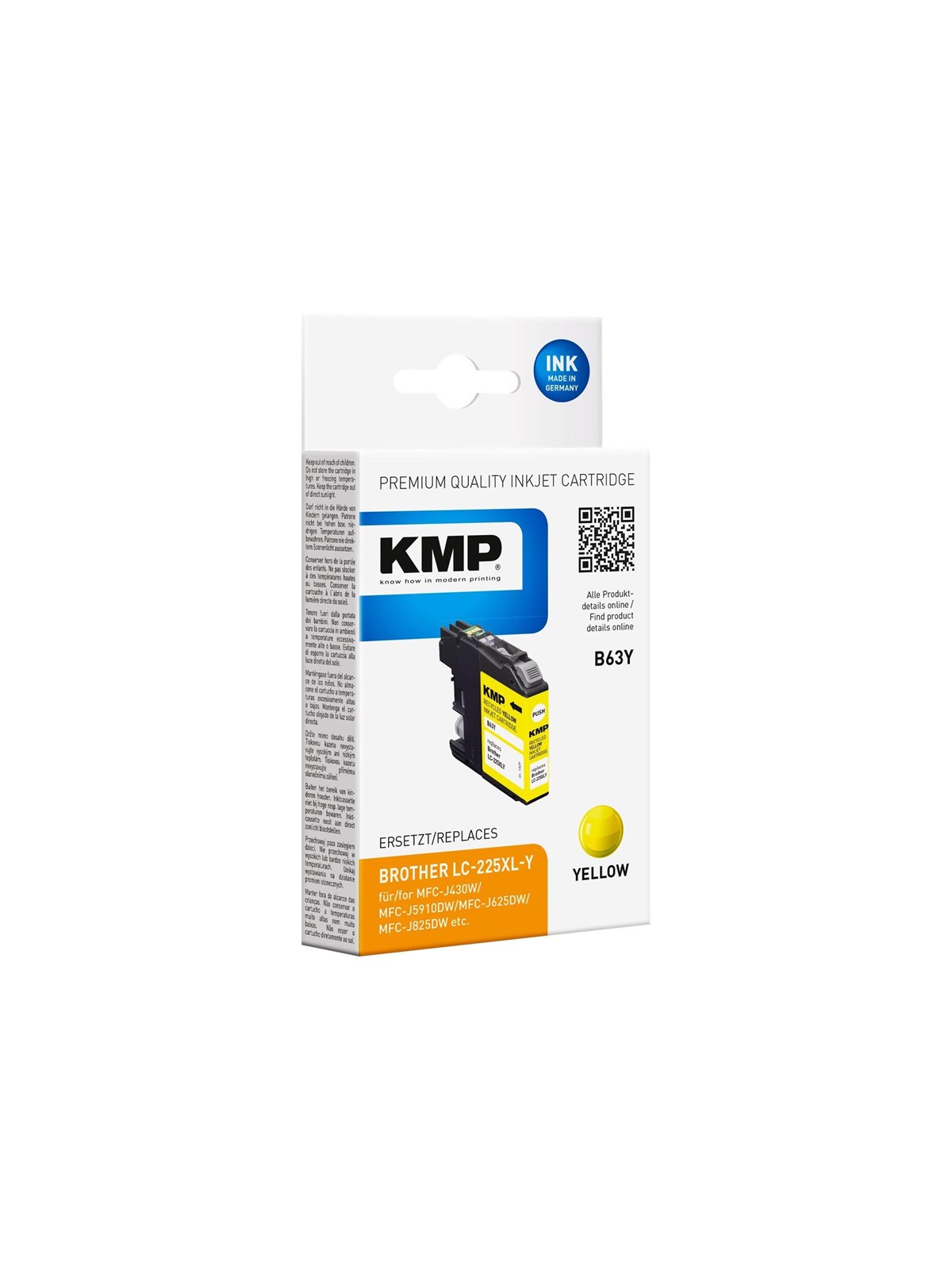 KMP B63Y - yellow - compatible - ink cartridge