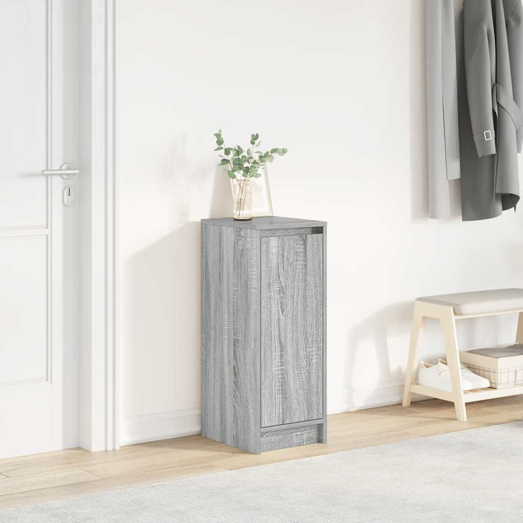 vidaXL 3 Pair Shoe Storage Cabinet Grey Sonoma 3