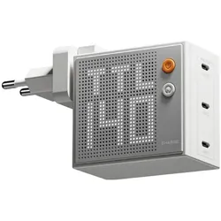 Sharge Pixel 140 (140 W, 3 Ports), USB Ladegerät, Weiss, Grau