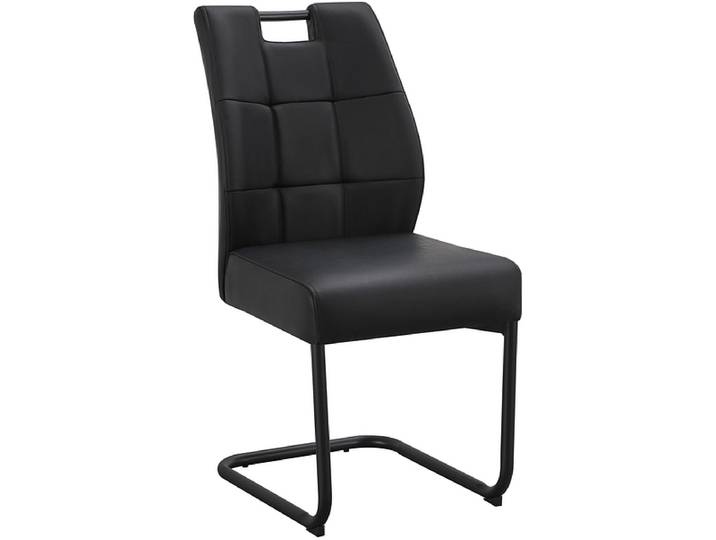 Stuhl HAMILTON Leder schwarz