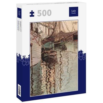 Lais Puzzle Egon Schiele - Segelschiffe im wellenbewegtem Wasser (Der Hafen von Triest) 500 Teile