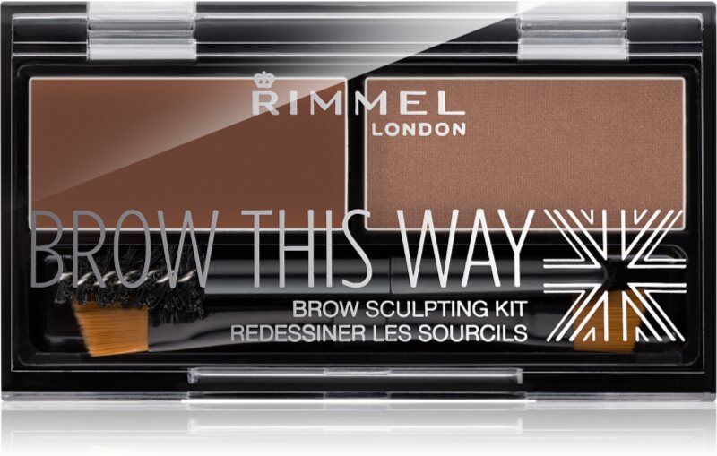 Rimmel Brow This Way eyebrow palette shade 002 Medium Brown 1,3 g