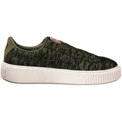 PUMA Damen Sneakers Basket Platform Velvet Rope, Größe 40 1⁄2 in Grün Grün