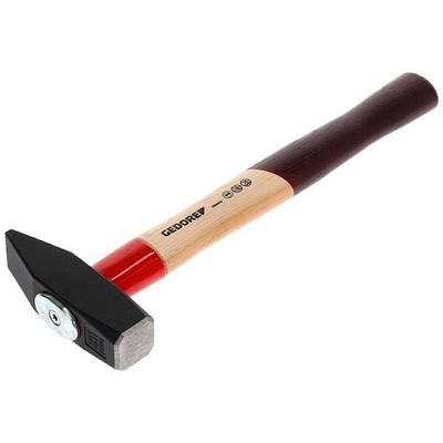 Schlosserhammer Rotband-Plus 1000g Stiel-L.360mm Hickory m.Stahlschutzhülse