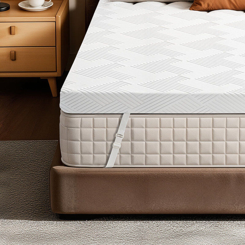 Brayden Studio 10 cm Memory Foam Mattress Topper White Kingsize (5')