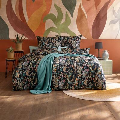 Bettwäsche ESTELLA "Regina", bunt (985, multicolor), B/L: 135cm x 200cm, 1 Stk., 2 Stk., Mako-Satin, B/L: 80cm x 80cm & 40cm x 80cm, 3 tlg., Mako-Satin, Obermaterial: 100% Baumwolle, Bettwäsche, Bettwäsche, Mako-Satin, 100% Baumwolle
