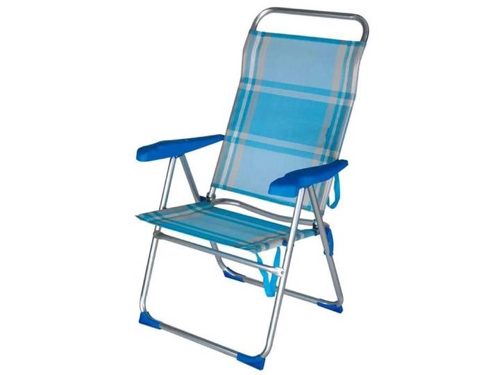 Chaise de plage - Sun Comfort - Pliable - Dossier réglable - Aluminium - Confortable