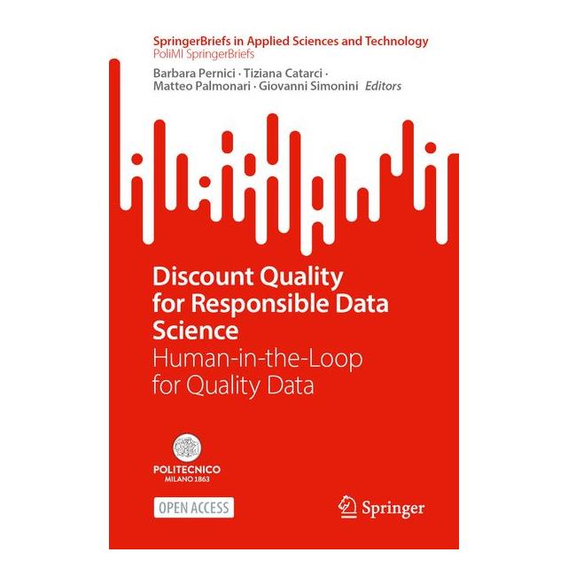 Springer Discount Quality for Responsible Data Science (Englisch, Catarci Tiziana, Palmonari Matteo, Pernici Barbara, Simonini Giovanni) (70885776)