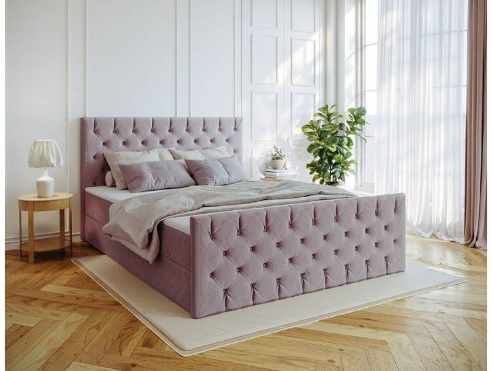 Kaiser Möbel Boxspringbett Kontinentalbett Mars Mit Bettkasten Stoff Riviera