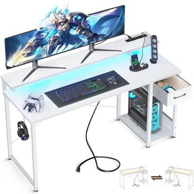 No Computer Desk with Power Outlet