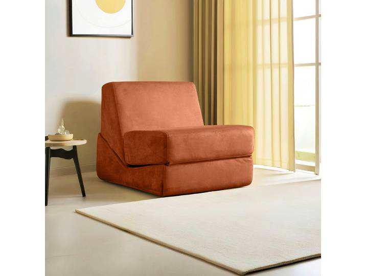 Fauteuil / Chauffeuse convertible SAPPO - Cuivre