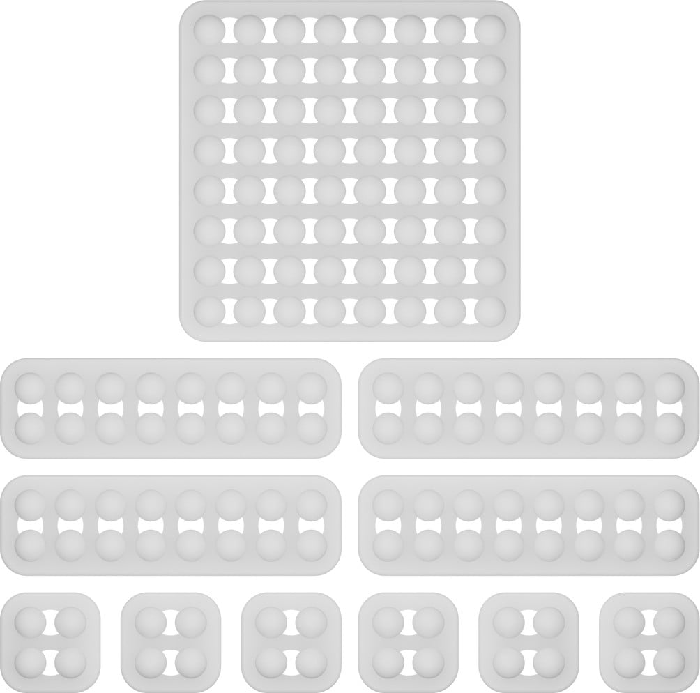 Northpoint kabelopbergsysteem met 11 witte kabelclips