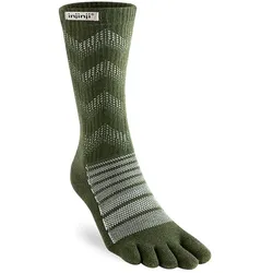 Injinji Unisex Outdoor Midweight Crew Merino Wool grün