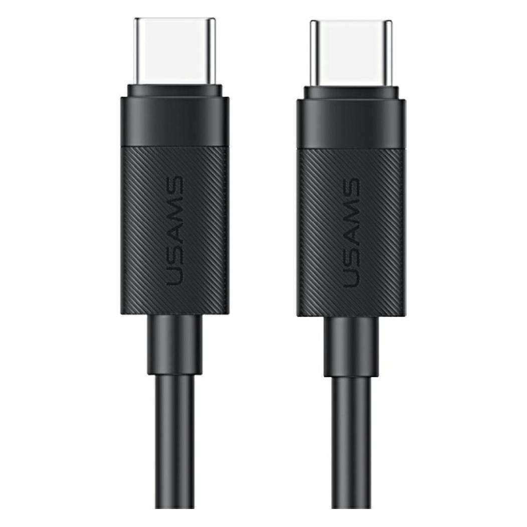 Usams Cable U94 60W USB-C to USB-C 1m black (1 m, USB 2.0, 60 W) (SJ780USB01)